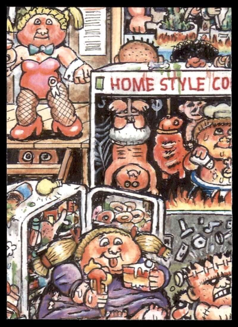 Topps Total 2023 Topps Garbage Pail Kids Go on Vacation #38A TENT TRENT Official Collectible Trading Card Sticker - Image 2